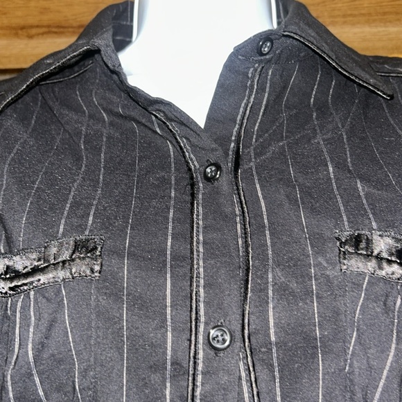 Rampage Button Up Blouse with Silk Accents (Vintage) - Picture 7 of 12